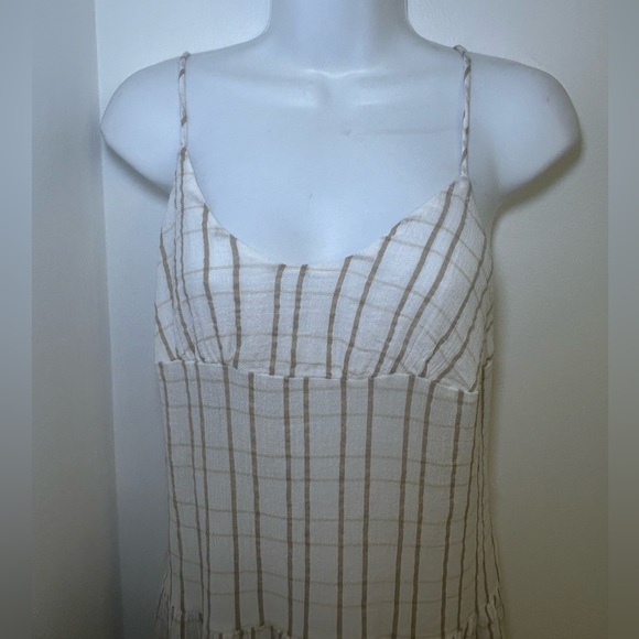 Free People Butter Yellow Maxi Dress w/ Pockets in Canvas Combo Small - Picture 8 of 11
